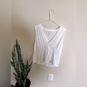 Banana Republic White Vacation Crop Top